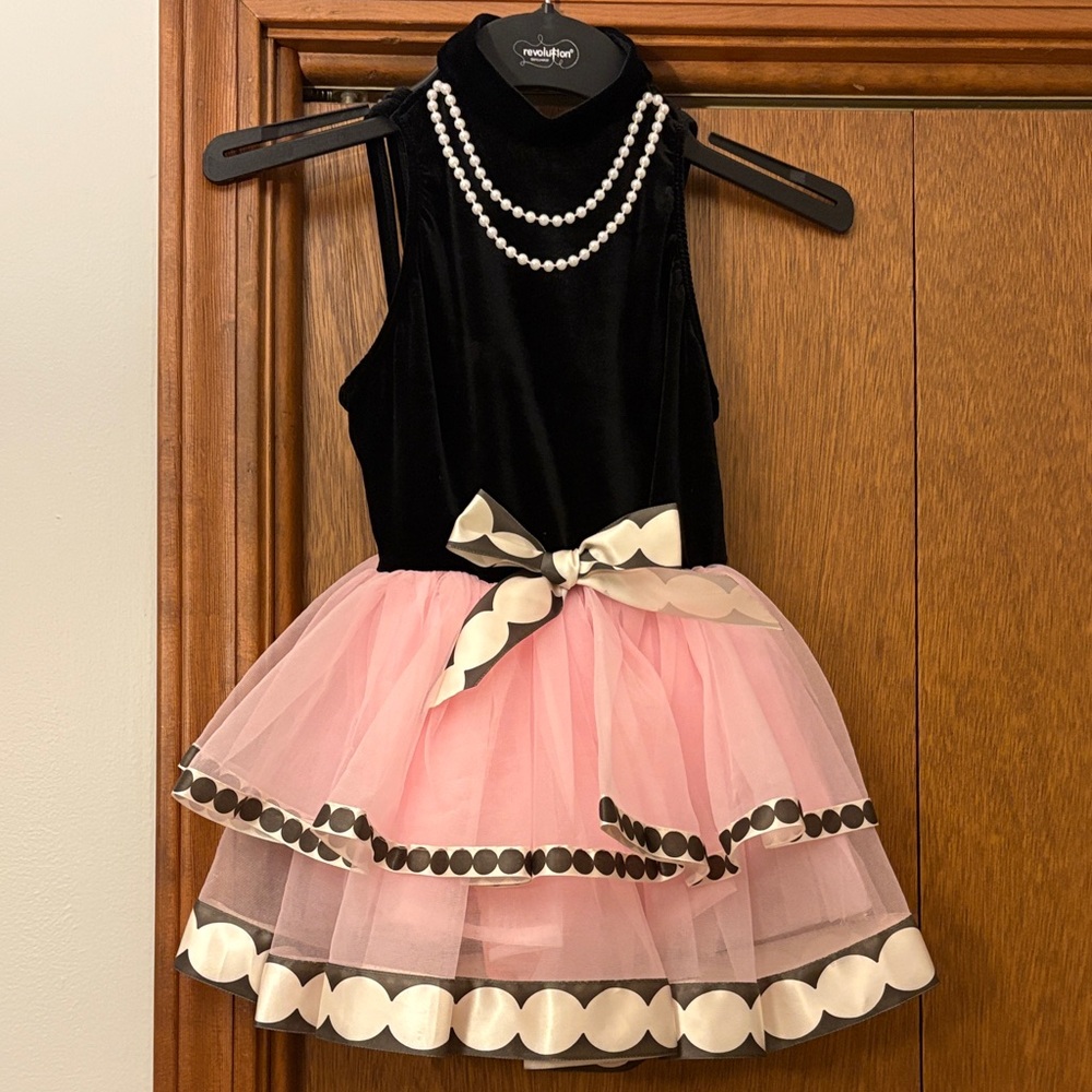 Revolution Black and Pink Kids Dance Costume